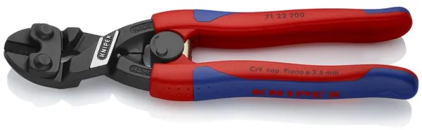 Knipex KNIPEX CoBolt® Kompakt bultsax svart atramentiserad, med smala flerkomponentshandtag 200 mm