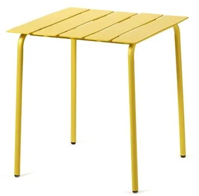 Valerie Objects Aligned Utomhus Matbord 70x70 Gul