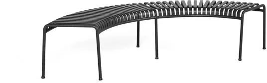 HAY Palissade Park Bänk Set med 2 Oberoende Delar Antracit