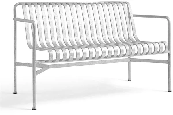 HAY Palissade Dining Bänk med Armstöd Varmförzinkat Stål