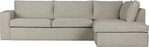 Freddie, Hörnsoffa högerorienterad, natur, H90x197x283 cm