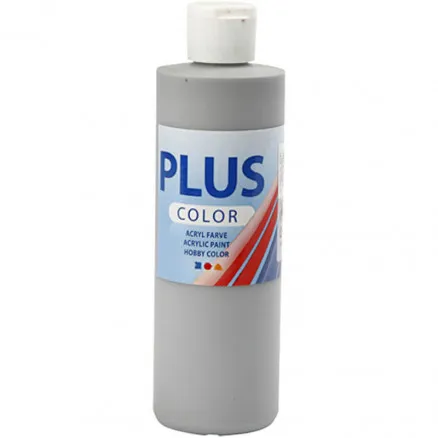 Plus Color hobbyfärg, rain grey, 250 ml/ 1 fl.