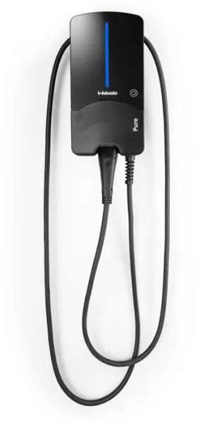 Webasto Pure Laddbox 11 kW Typ 2 Black Edition med 7 m kabel - Integrerad Typ B jordfelsbrytare