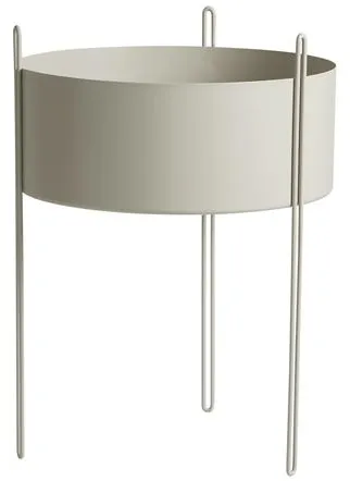 Woud Pidestall Inomhusväxt Stor Grå