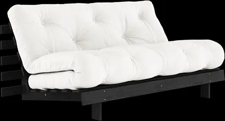 Karup Design Roots Bäddsoffa Med Roots Madrass 160x200 Natur/Svartlackerad