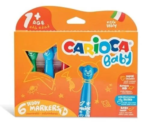 Carioca - Marker med babyhandtag (6 st) (809409)