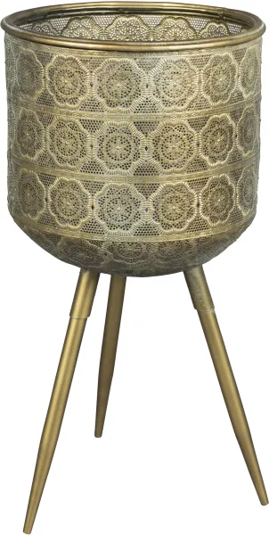 DUTCHBONE Botanisk kruka L - Mässing Järn