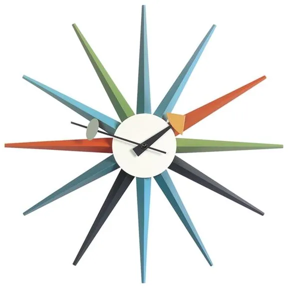 Vitra Sunburst Clock Klocka Multi
