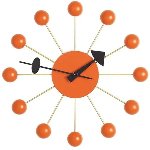 Vitra Ball Clock Klocka Orange